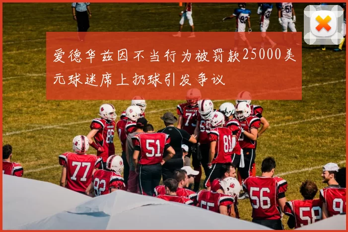 爱德华兹因不当行为被罚款25000美元球迷席上扔球引发争议